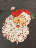 Faux Glitter Santa