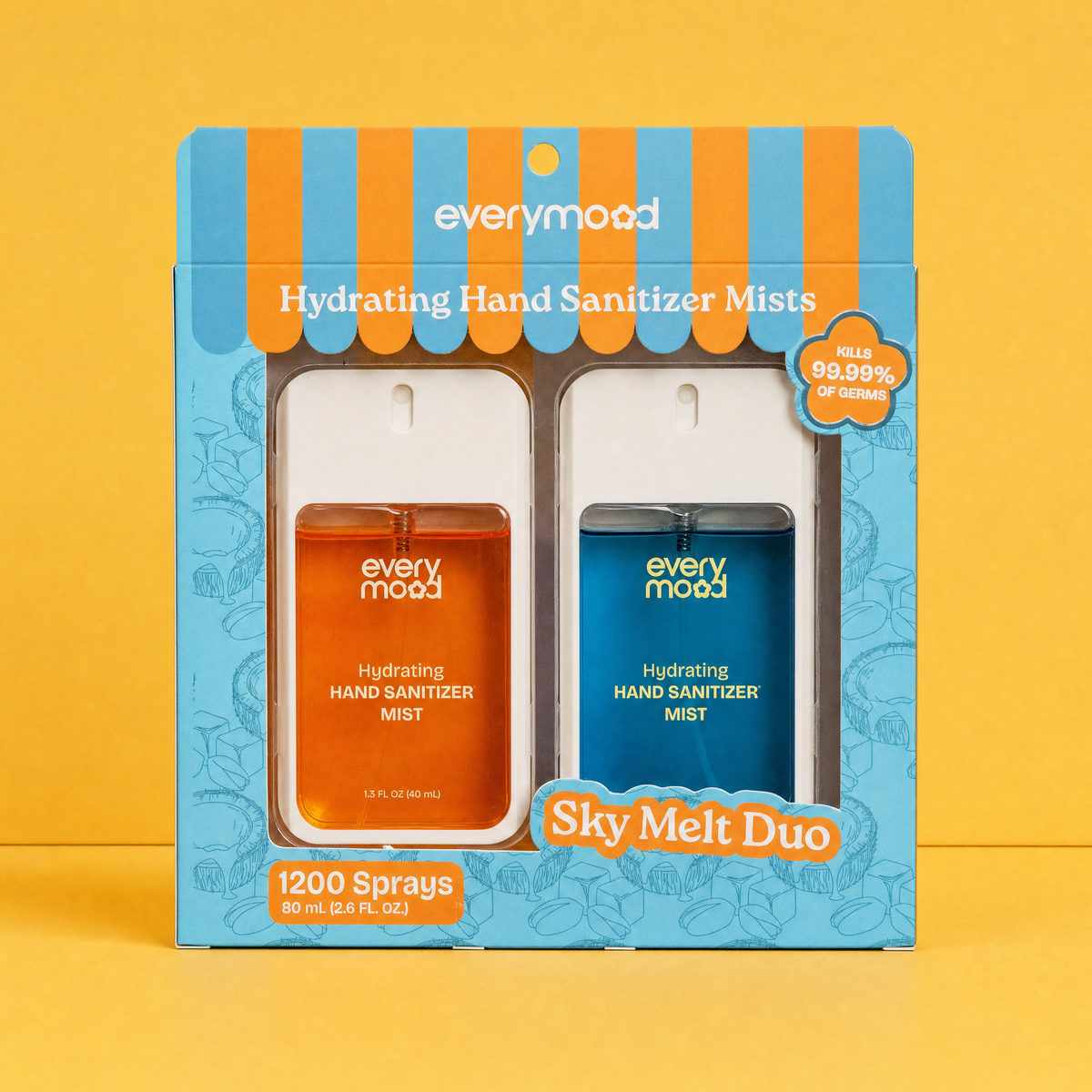 Hand Sanitizer Spray Duo | Sky Melt | 2 x 40mL