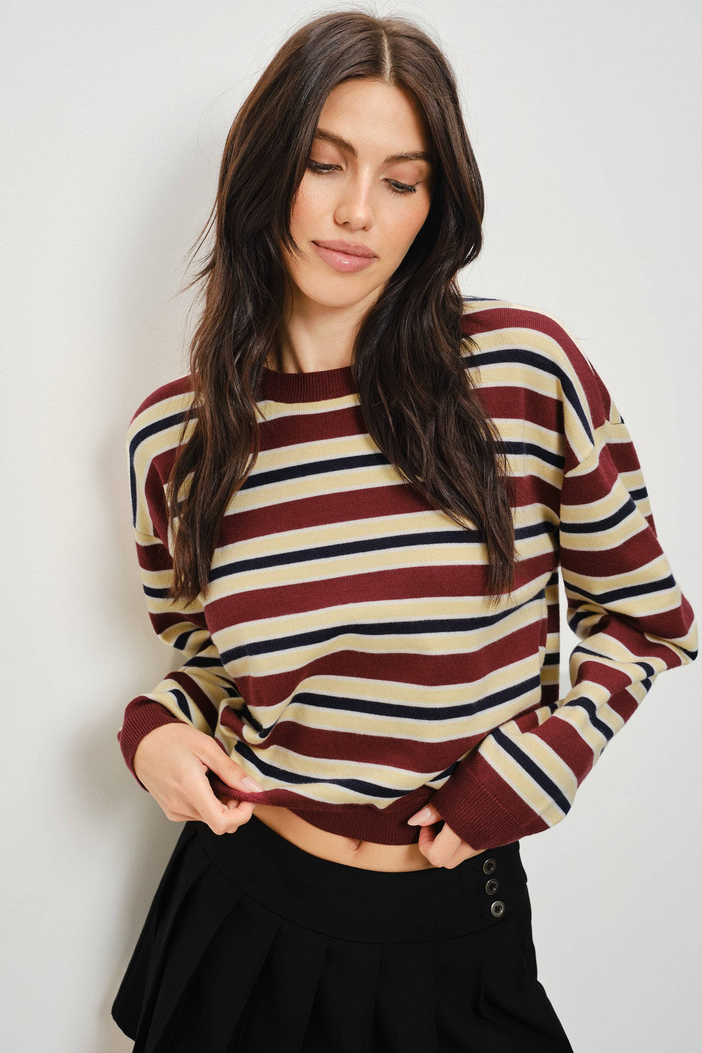 POSY STRIPED SWEATER