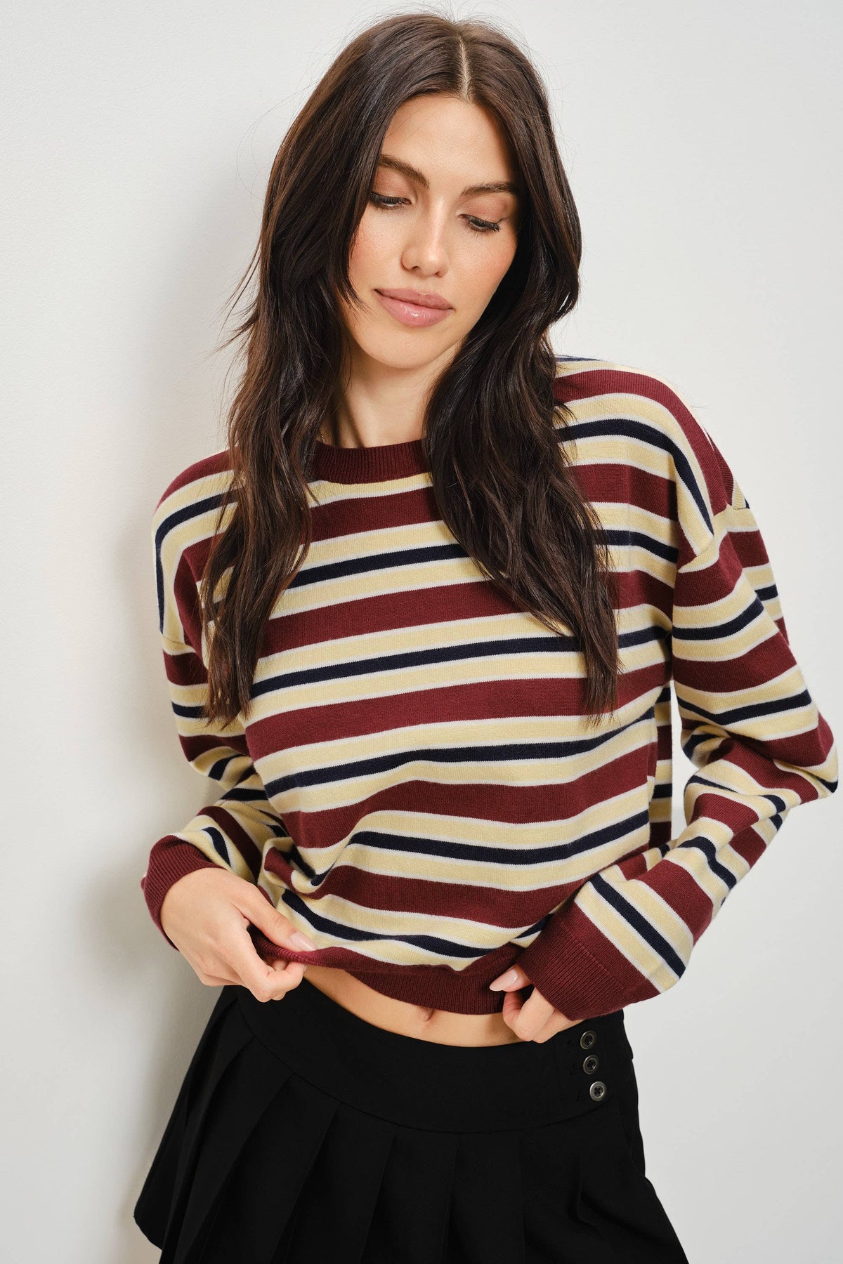 POSY STRIPED SWEATER