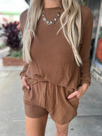 Kinsey Long Sleeve Top Shorts Set