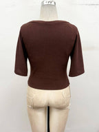 Hacci Rib Matching Pant Set