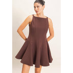 Sleeveless Fit And Flare Dress