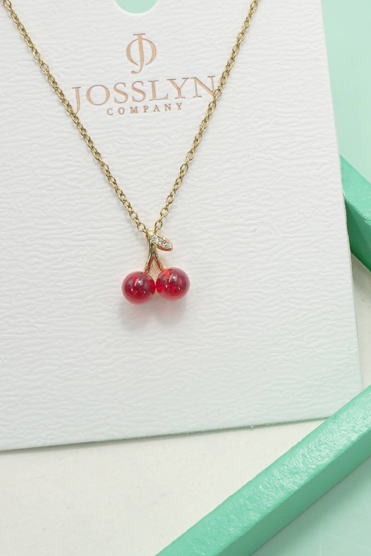 18K STAINLESS STEEL STRAWBERRY NECKLACE