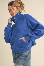 950CK Dove Funnel Neck Half Zip 6