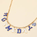 GAME DAY Letter Charm Station Necklace