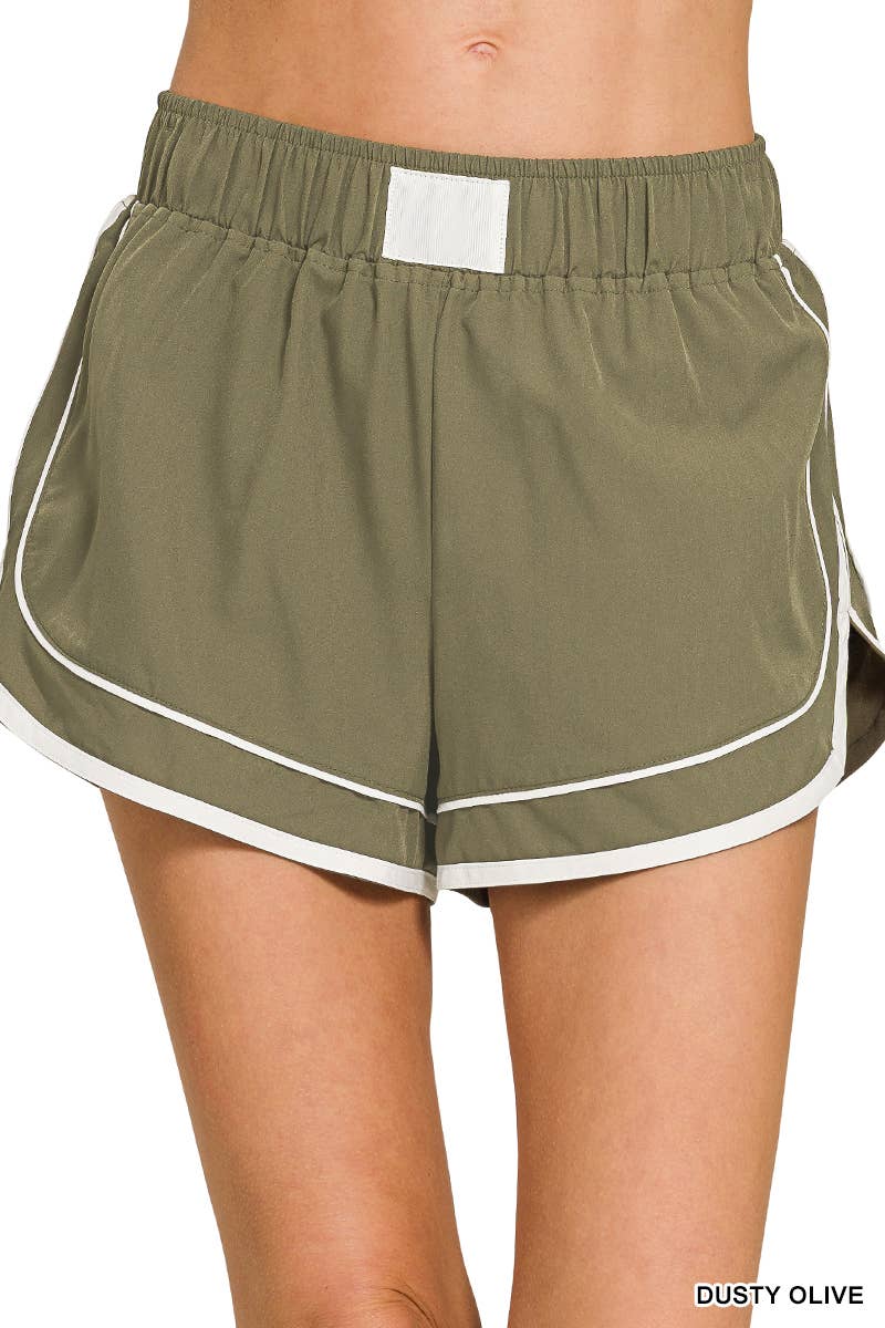 0424 Soft Woven Lined Dolphin Shorts SI-29771