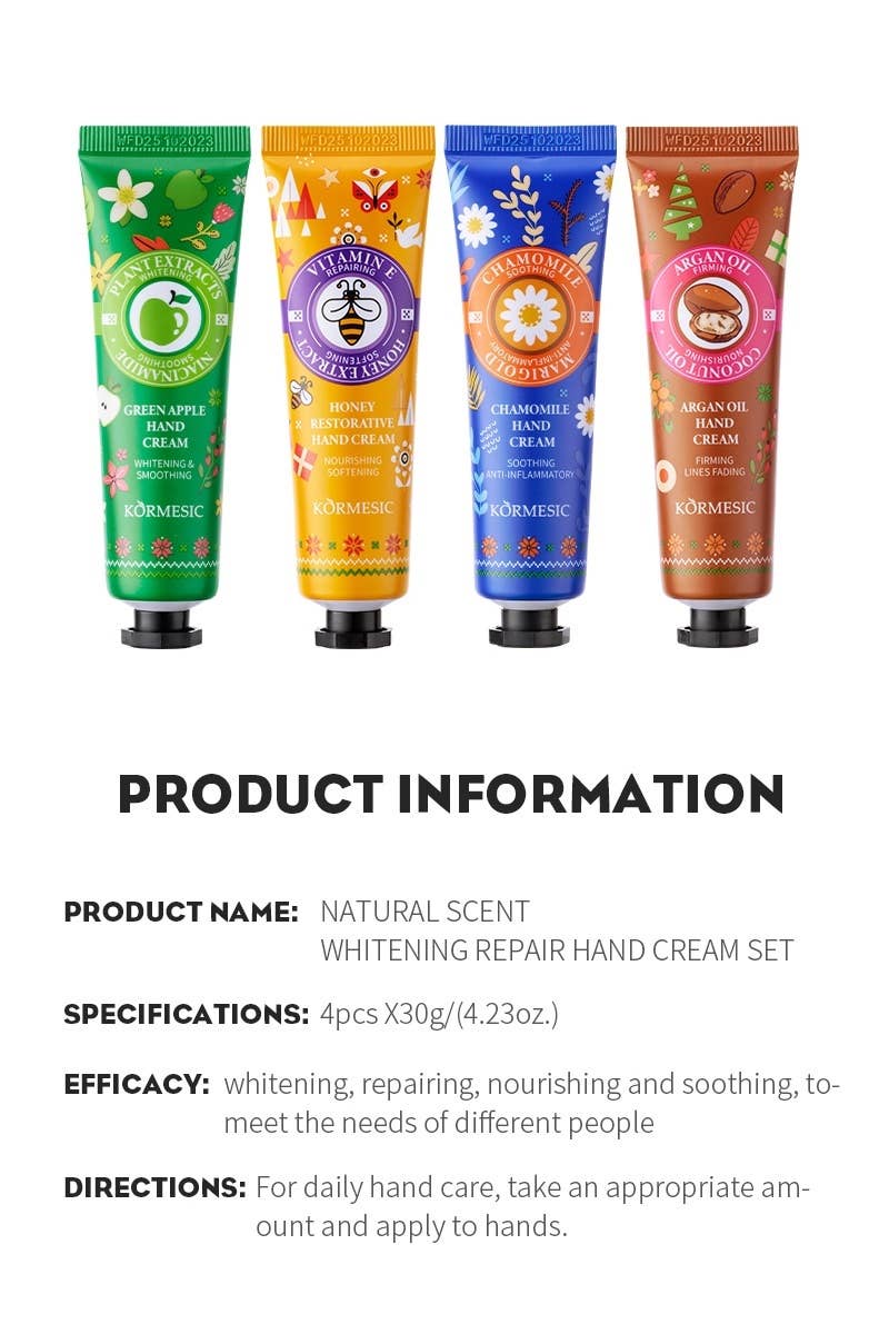 Natural Scent Moisturizing Hand Cream Set