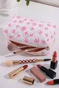 Coquette Bow Cosmetic Makeup Bag
