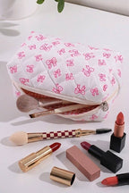 Coquette Bow Cosmetic Makeup Bag