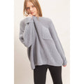 Ribbed Knit Patch Pocket Sweater