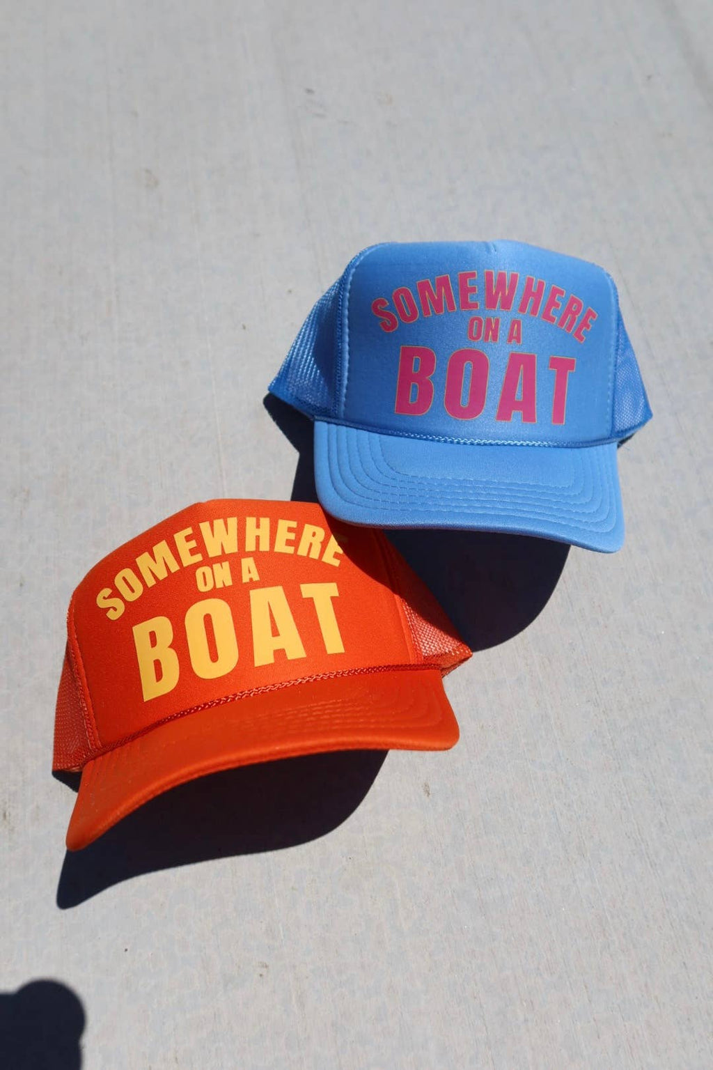 Somewhere on a  Boat Foam Trucker Hat