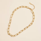 Gold-Dipped Chain Link | Stainless Steel Short Necklace