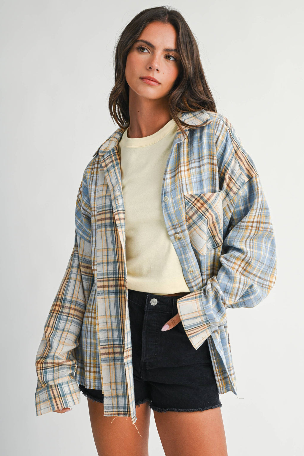8376EN Kambrie Plaid Flannel Shirt