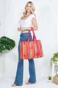 Tiger Handmade Reversible Tote Bag