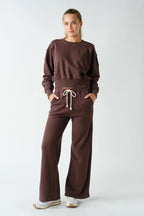 Mineral Wash Luxe Cropped Sweatshirt