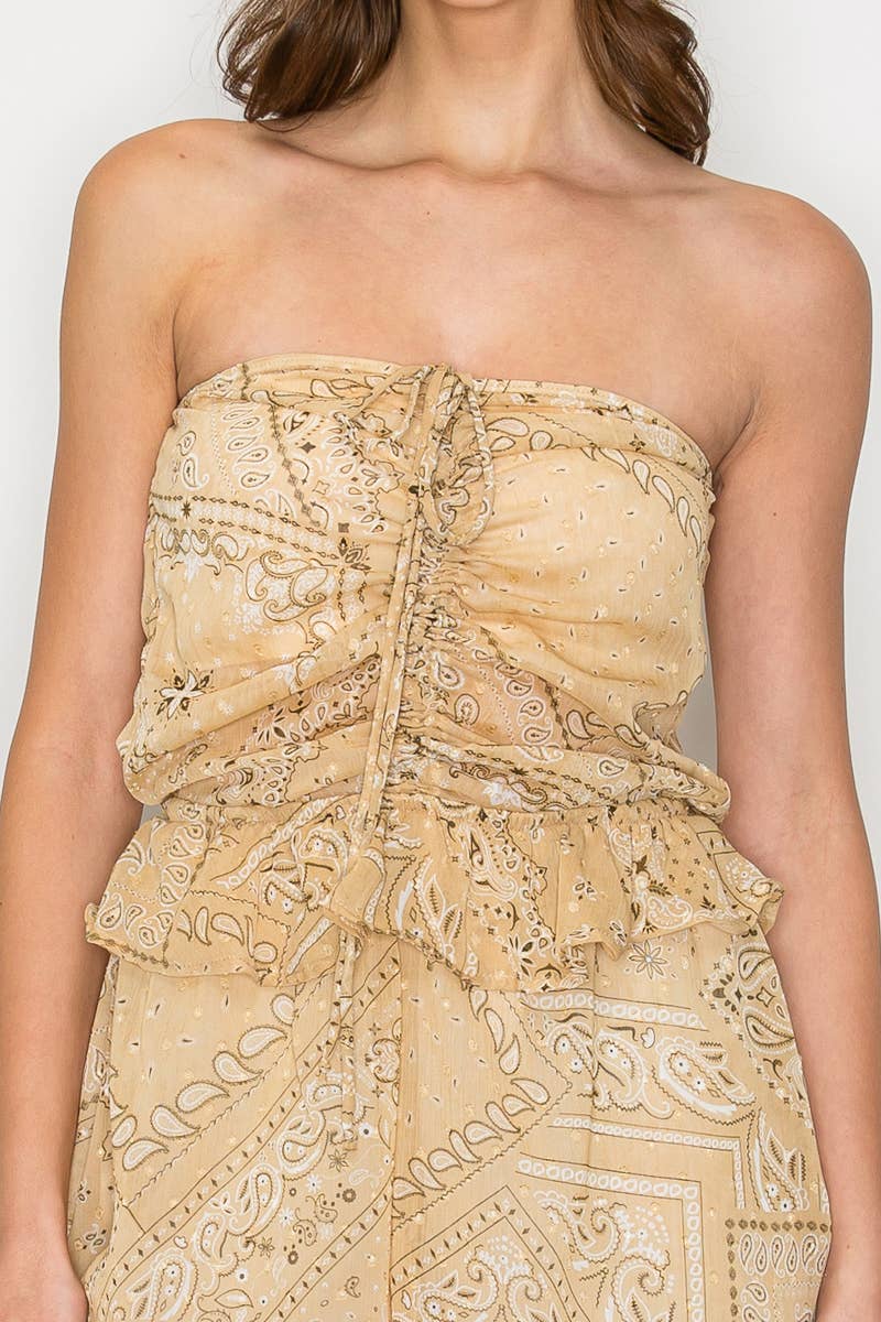 Bandana Print Romper