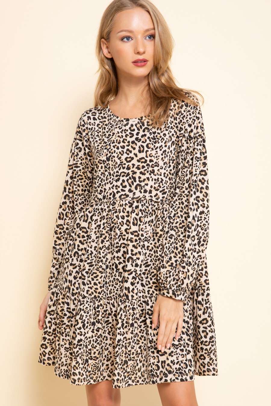 Leopard Babydoll Dress