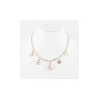 12PCS - Seashell Starfish Charm Station Necklace