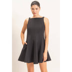 Sleeveless Fit And Flare Dress
