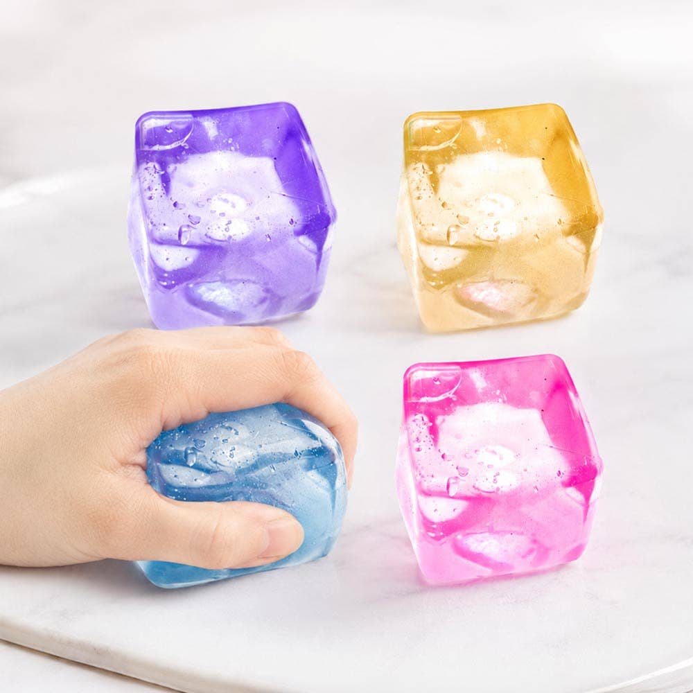 12PCS - Ice Cube Squeeze Squishy Stress Relief Toy