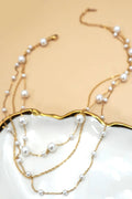 18K STAINLESS STEEL TARNISH FREE LAYERED NECKLACE | 40NK9551