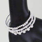 Multi Rhinestone Beaded Bracelet