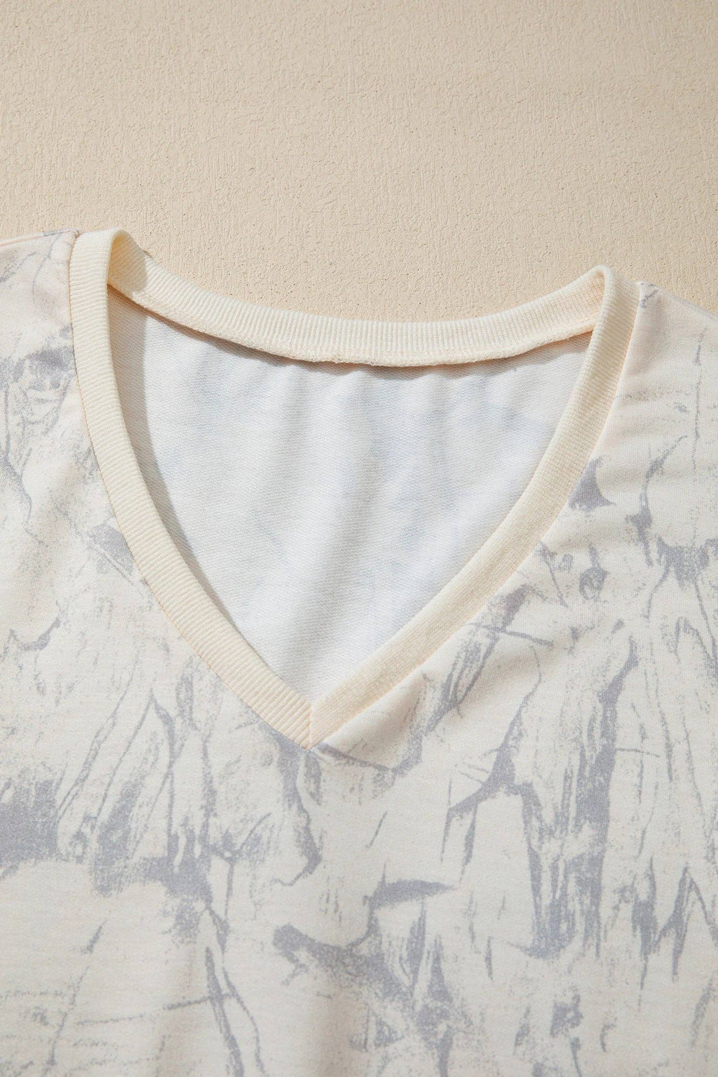 PRETTY BASH Camo V-Neck Loose Tee & Shorts Set