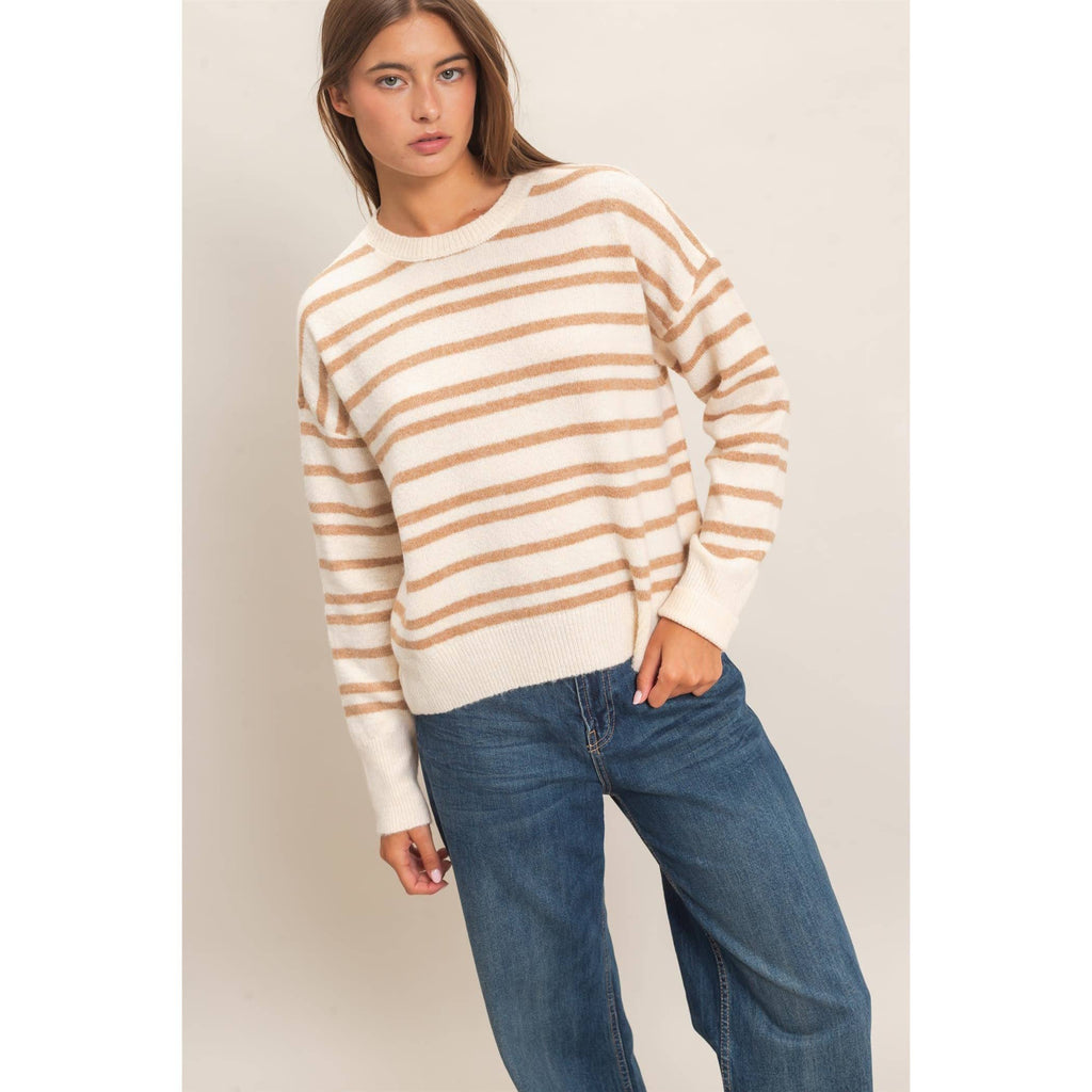 Striped Crew Neck Sweater