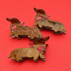 Charming Dachshund Dog Bandana Hair Claw Clip | 40H1235