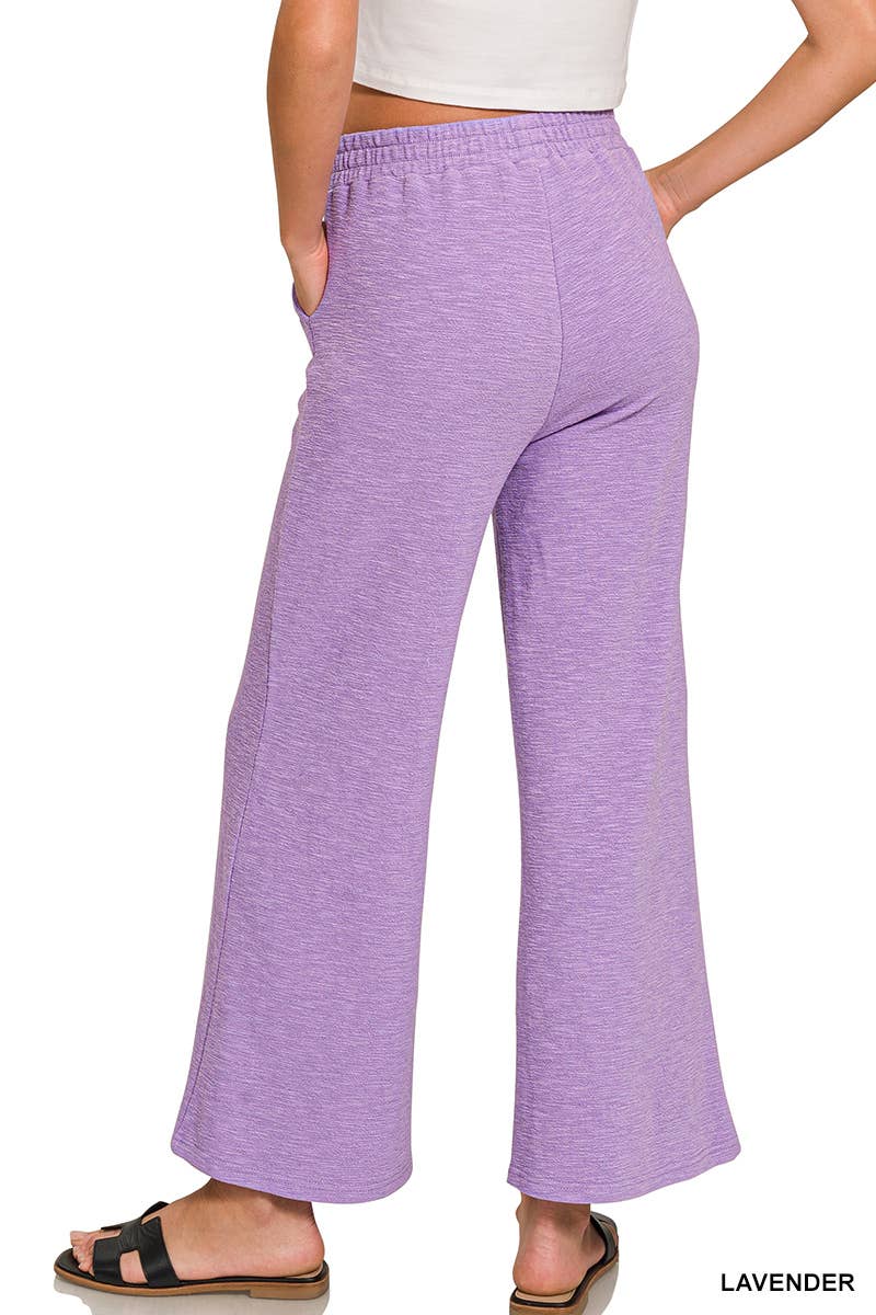 Cotton Slub Top And Pants Set
