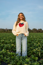 Plant City Strawberry Sweater