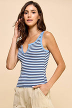 JK32311BS - MULTI STRIPE TANK CROP TOP