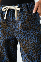 Leopard Lounge Wide-Leg Pants