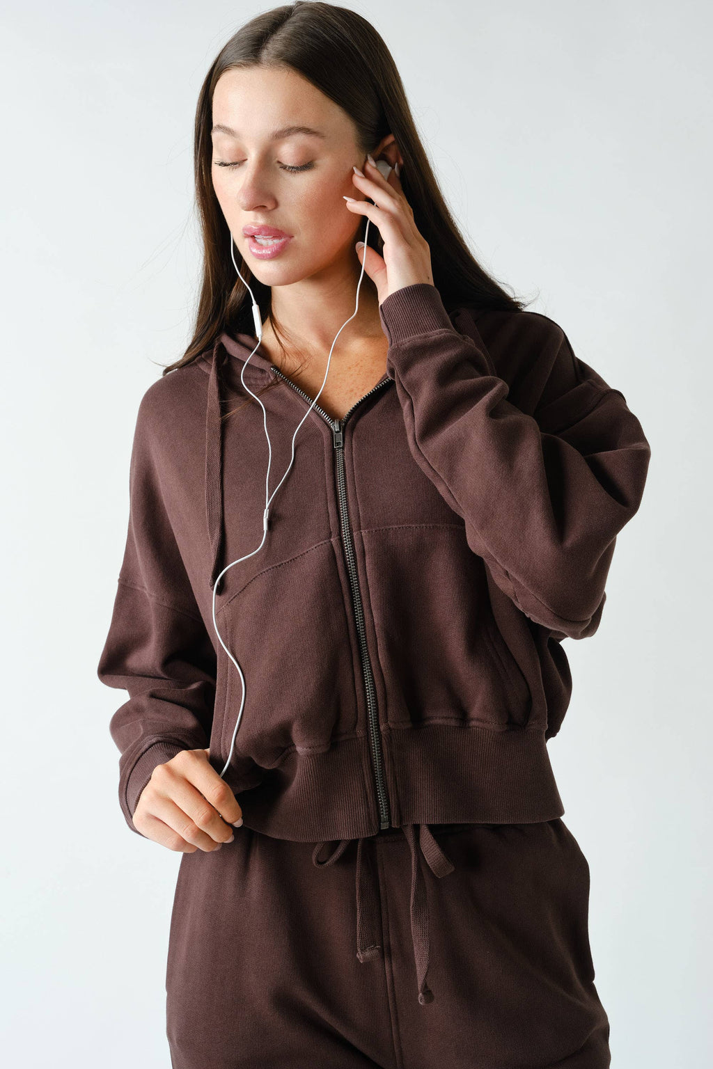 Urban Ease Mineral Wash Hoodie Jacket