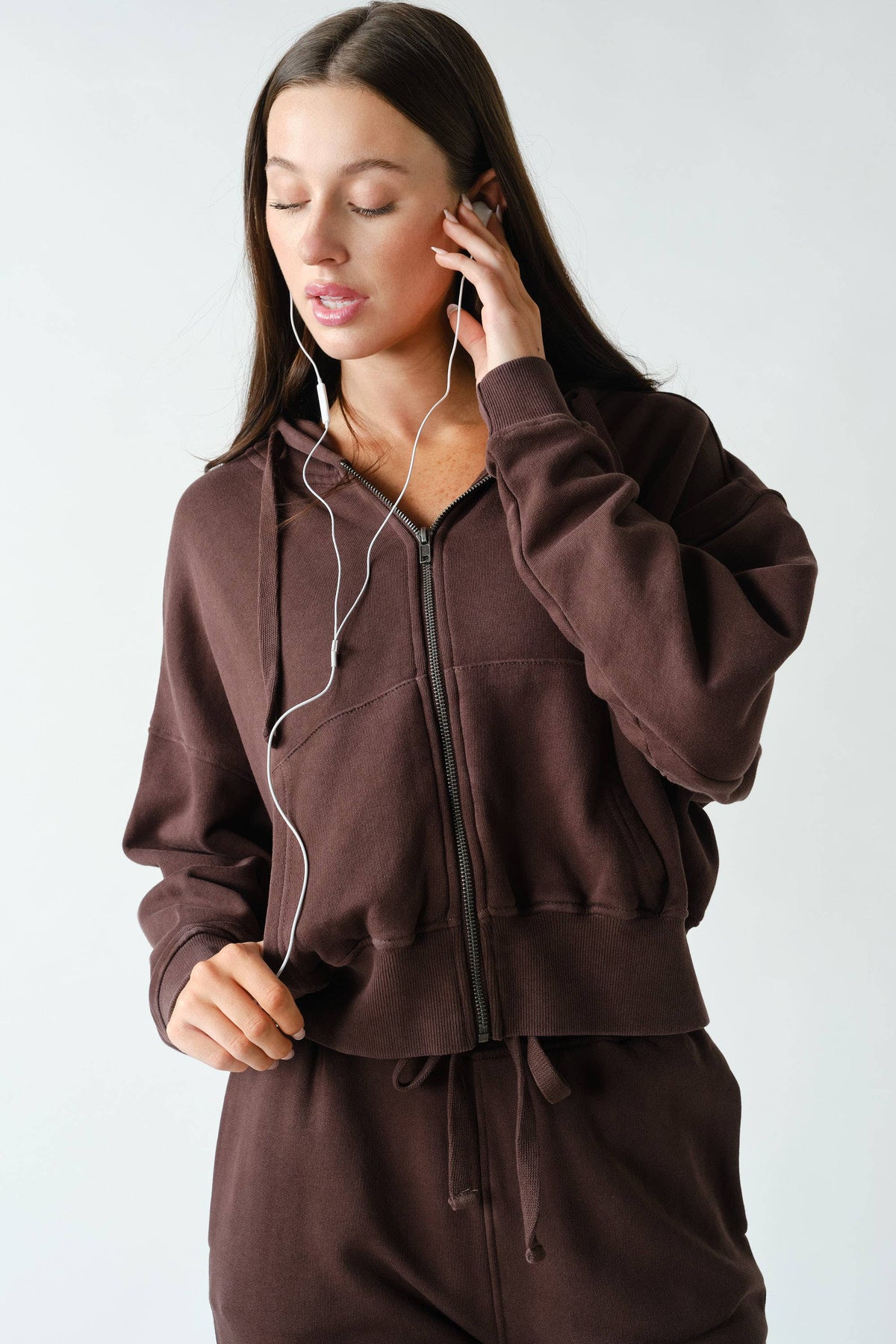 Urban Ease Mineral Wash Hoodie Jacket