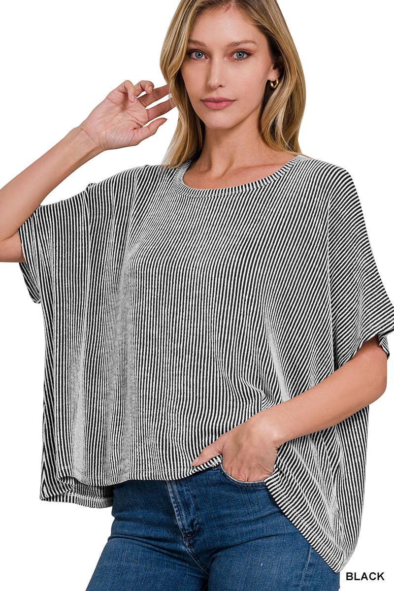 Corded Oversized Top