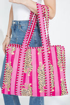 Tiger Handmade Reversible Tote Bag