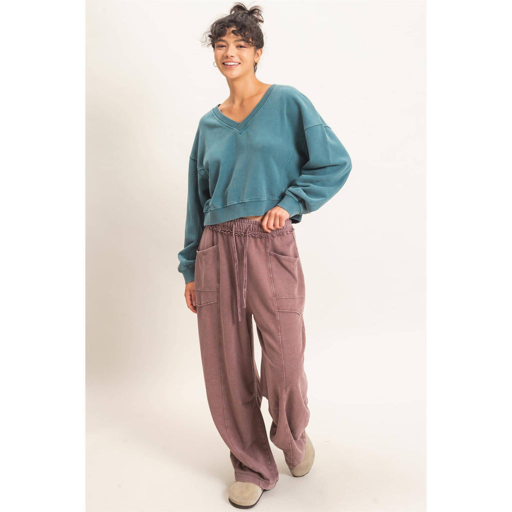 Mineral Washed Barrel Sweatpants