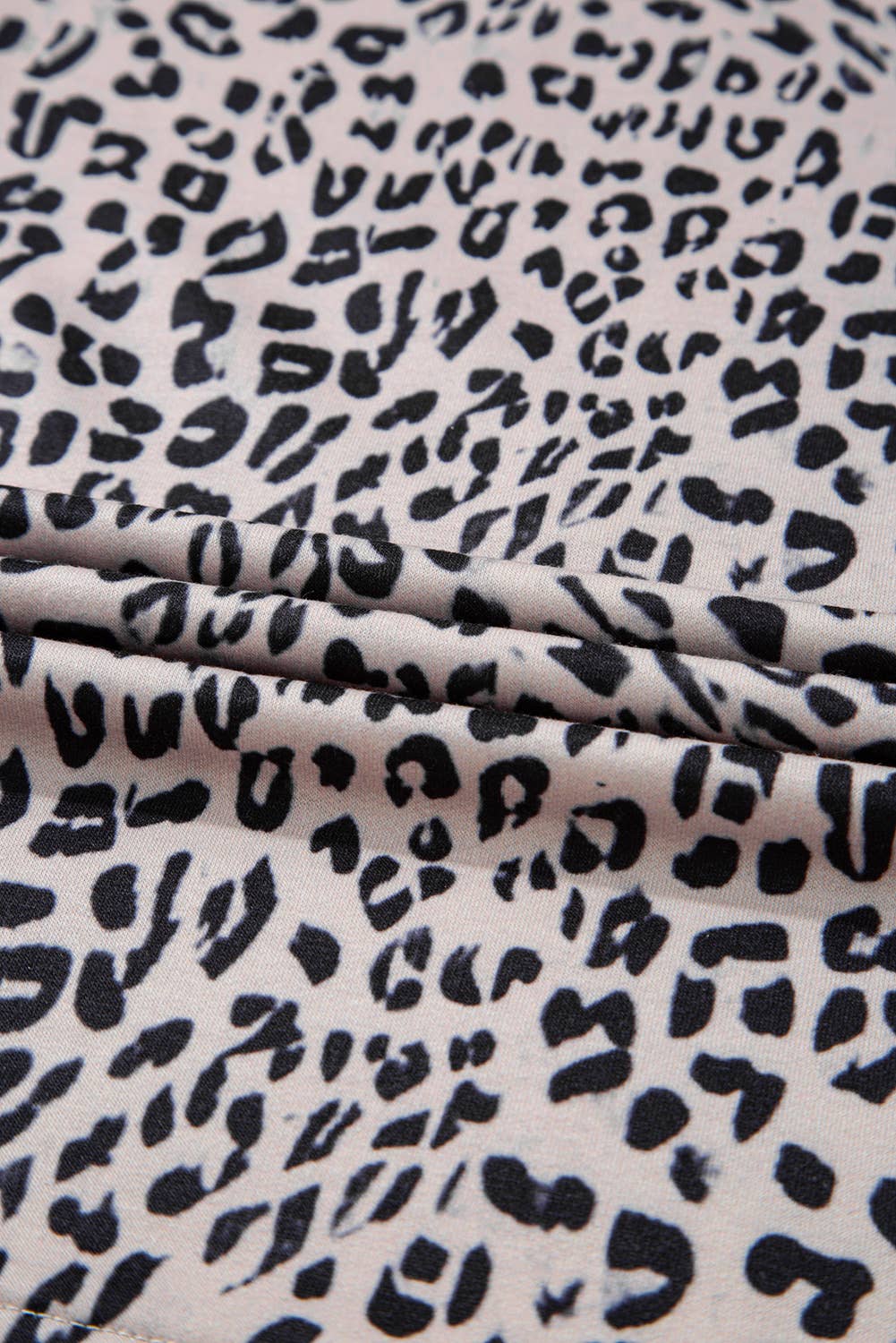 Leopard Ruffled Sleeve Top + Short Set