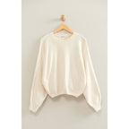 Chenille Crew Neck Sweater