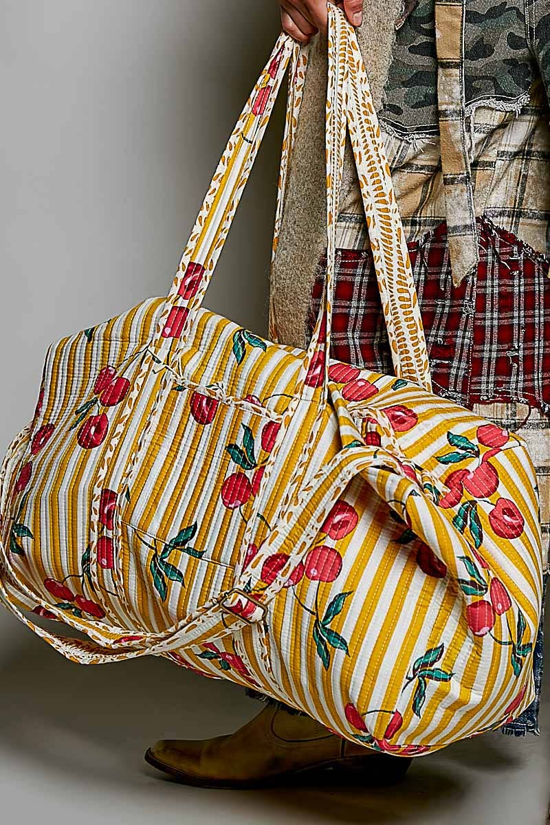 Front Pocket Quilted Adjustable Strap Bag
