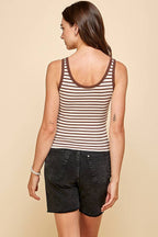 JK32311BS - MULTI STRIPE TANK CROP TOP