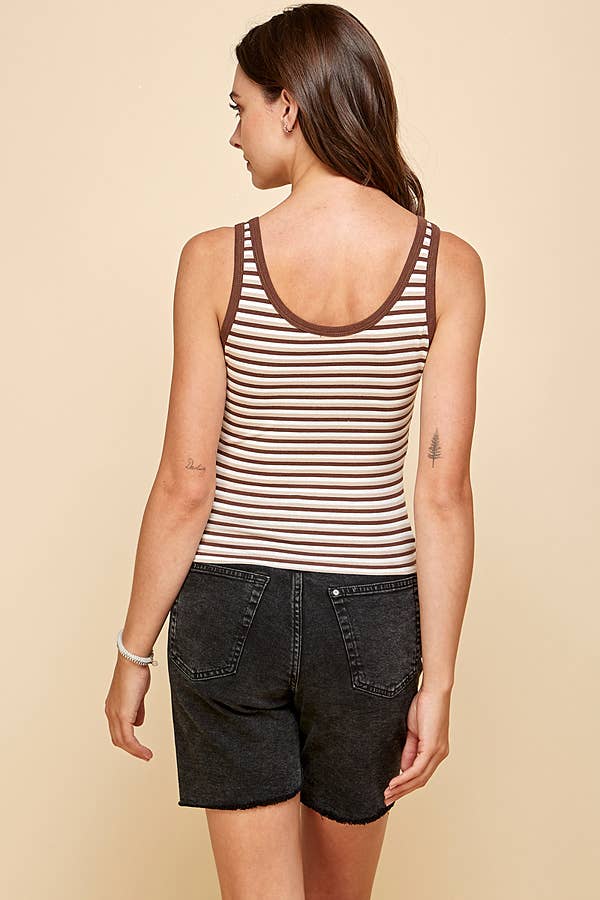JK32311BS - MULTI STRIPE TANK CROP TOP