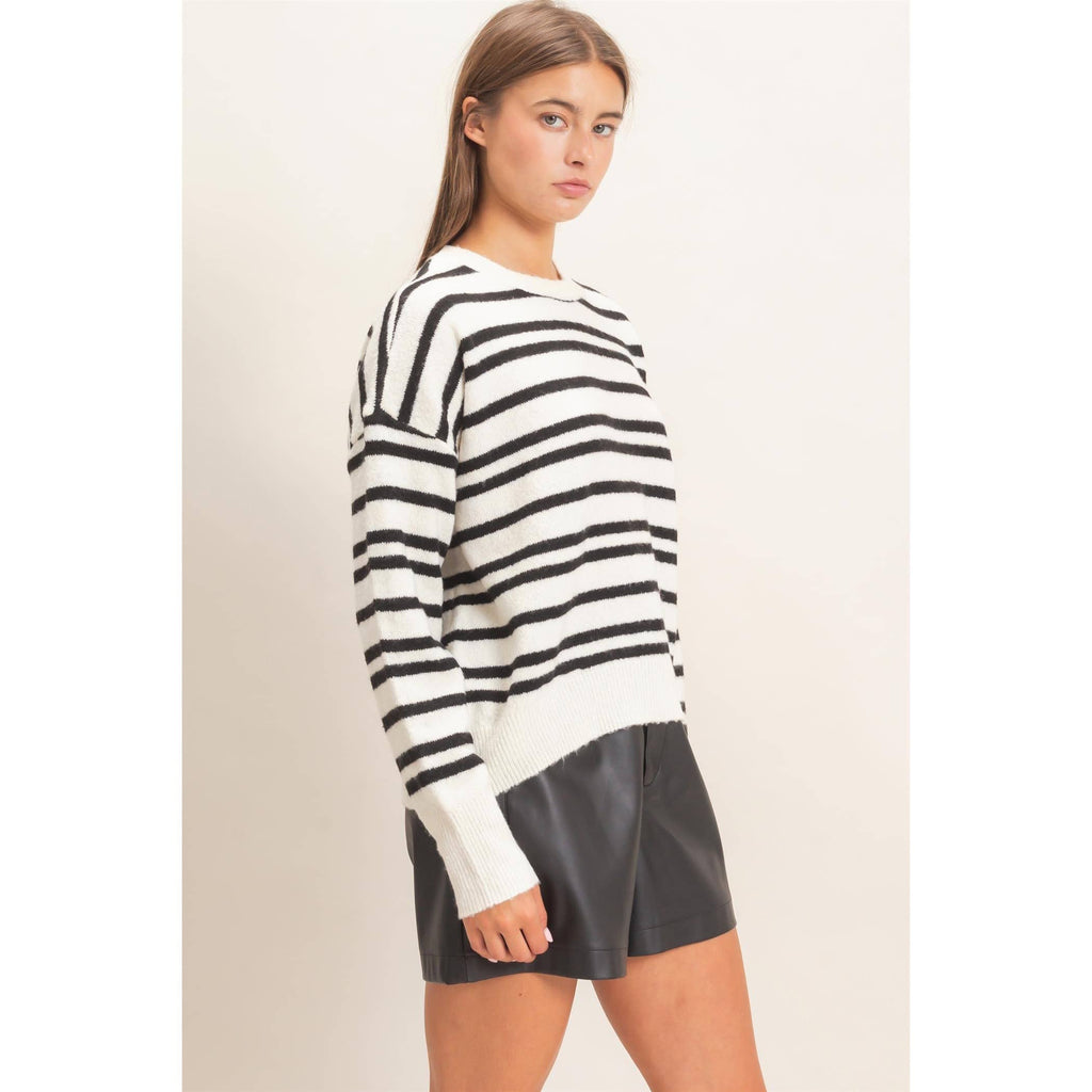 Striped Crew Neck Sweater