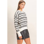 Striped Crew Neck Sweater