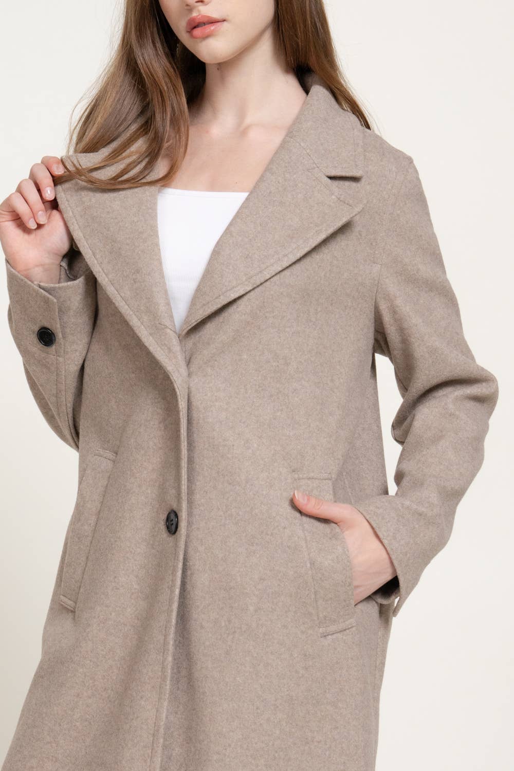 Long Sleeve Soft Long Coat