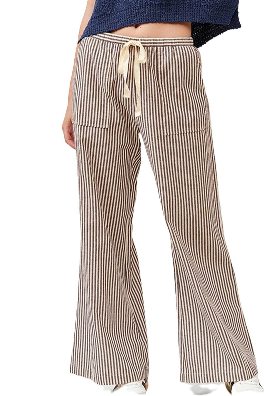 Striped Wide Pants