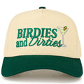 BIRDIES AND DIRTIES Letter on Two Tone Trucker Hat