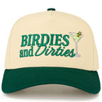 BIRDIES AND DIRTIES Letter on Two Tone Trucker Hat